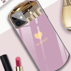 Fashion Oval Mirrored iPhone Case for iPhone 12 ProMax, 12/12 Pro, 12 mini